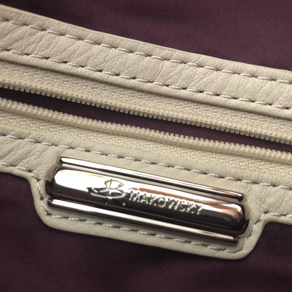 B. Makowsky Genuine Leather Cow Hide Bag - Picture 8 of 8